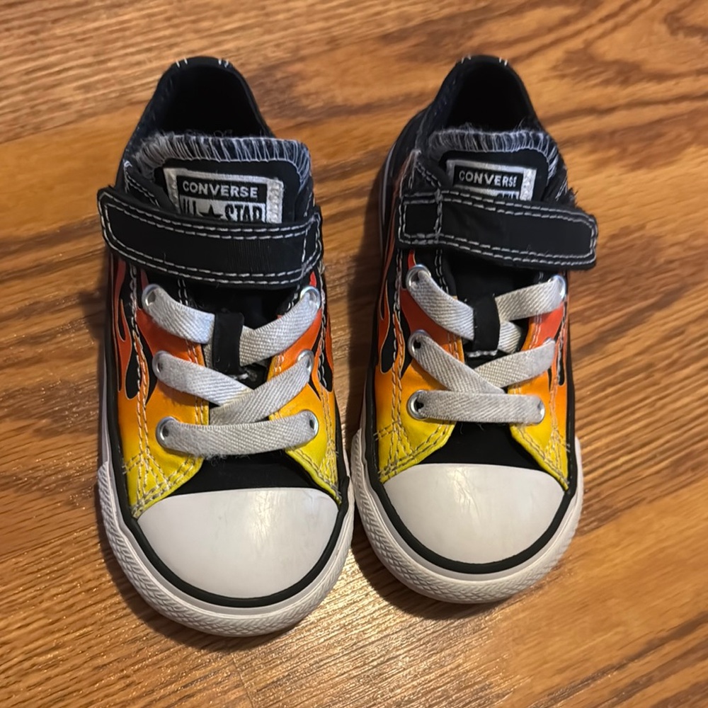 Converse Kids' Blazing Black and Yellow Sneakers